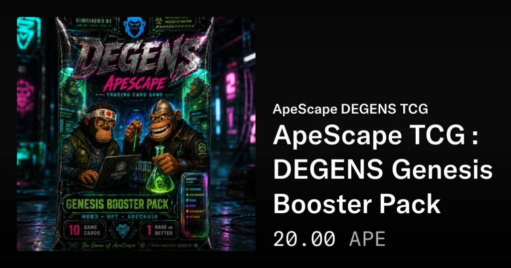 OpenSea image for ApeScape DEGENS Genesis Booster Pack 1